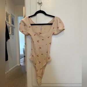 Out From Under (Urban Outfitters) Floral Print Bodysuit